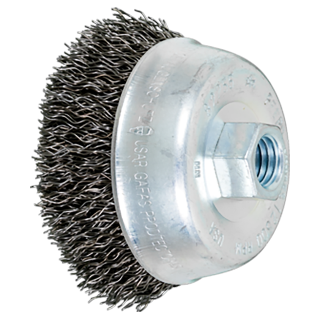 Pferd 79182255 | 82255 3-1/2" Diameter x 7/8" Length Carbon Steel Cup Brush