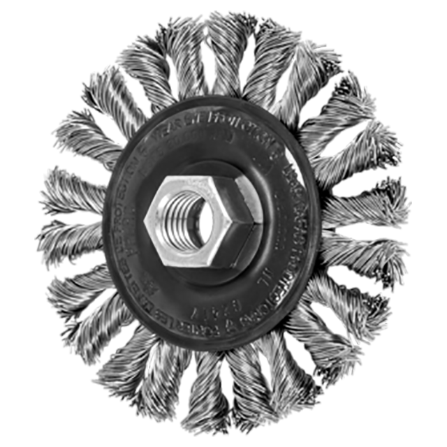 Pferd 79182417 | 82417 4" Diameter x 1/2" Width Wire Wheel Brush