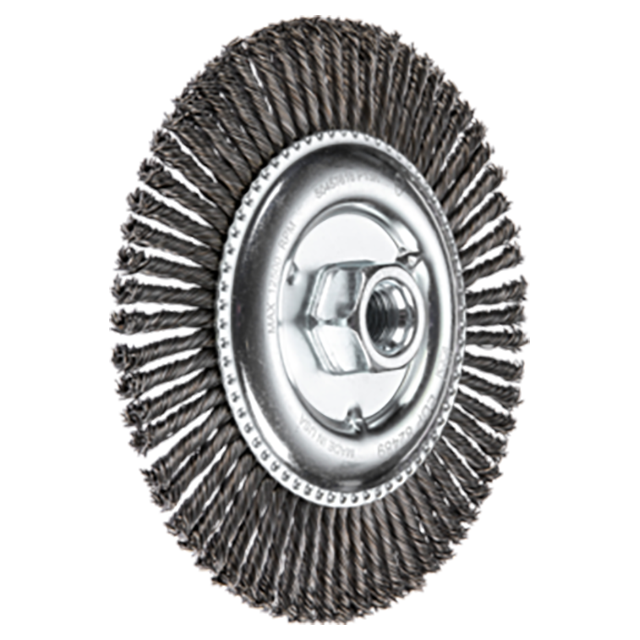 Pferd 79182489 | 82489 6" Diameter x 1/8" Width Carbon Steel Stringer Bead Wheel Brush