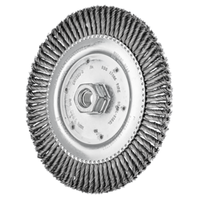 Pferd 79182495 | 82495 6-7/8" Diameter x 3/16" Width Carbon Steel Stringer Bead Wheel Brush