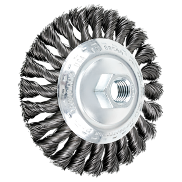 Pferd 79182500 | 82500 4-1/2" Diameter x 1/2" Width Carbon Steel Knot Wire Wheel Brush