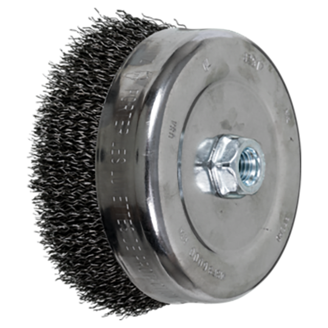 Pferd 79182517 | 82517 6" Diameter x 1-3/8" Length Carbon Steel Cup Brush
