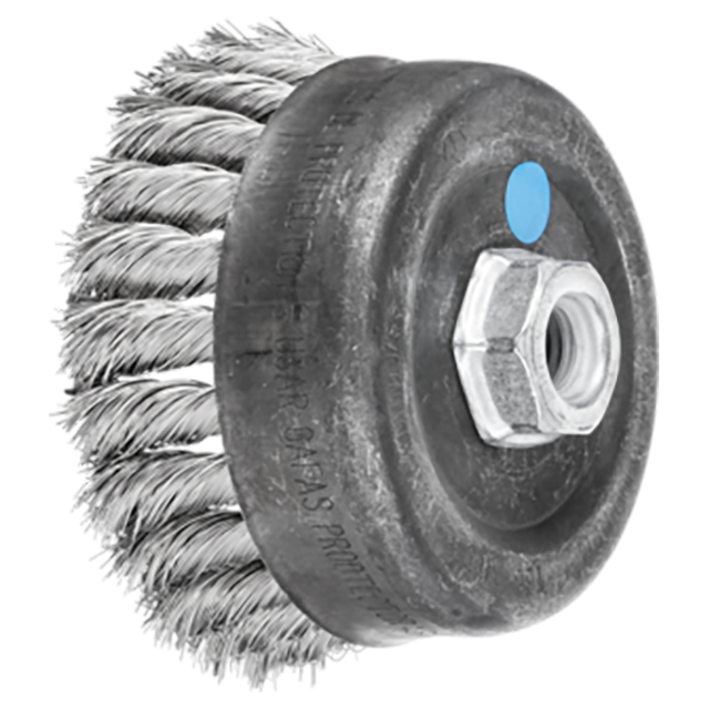 Pferd 79182522 | 82522 4" Diameter x 5/8"-11 Thread Carbon Steel Cup Brush