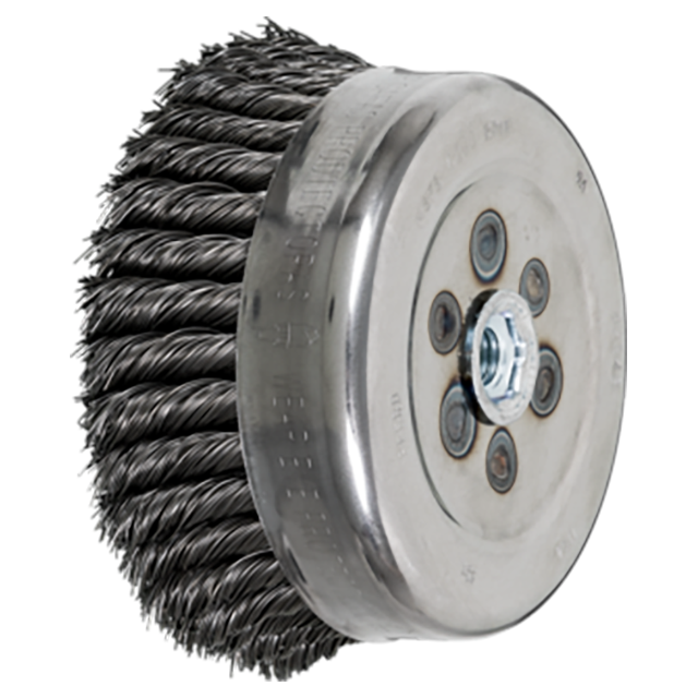 Pferd 79182546 | 82546 6" Diameter x 5/8"-11 Thread Carbon Steel Cup Brush