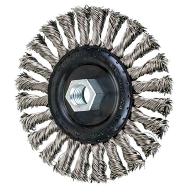Pferd 79182596 | 82596 5" Diameter x 5/8" Width Stainless Steel Wire Wheel Brush