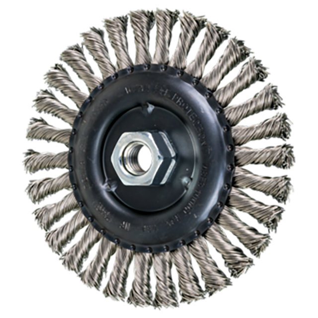 Pferd 79182603 | 82603 6" Diameter x 1/2" Width Stainless Steel Wire Wheel Brush
