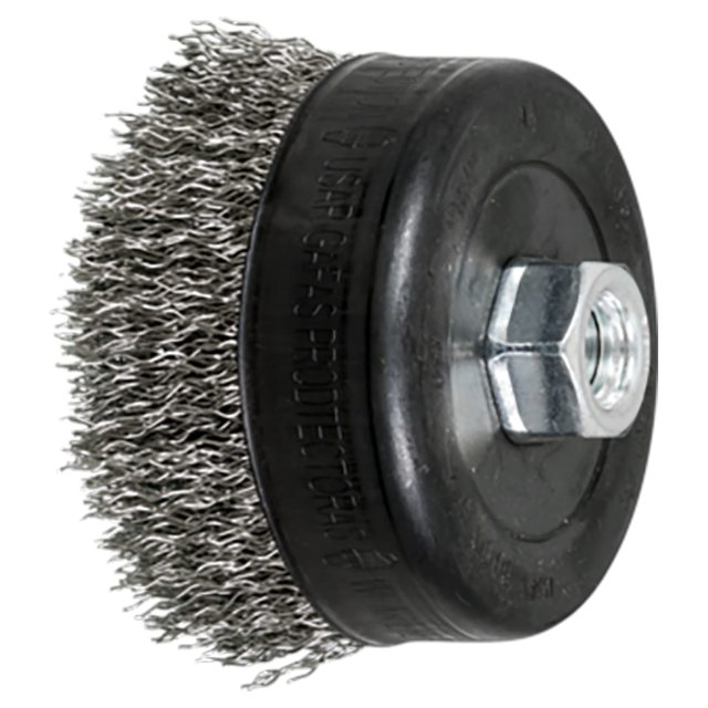 Pferd 79182635 | 82635 4" Diameter x 1-1/4" Length Stainless Steel Cup Brush