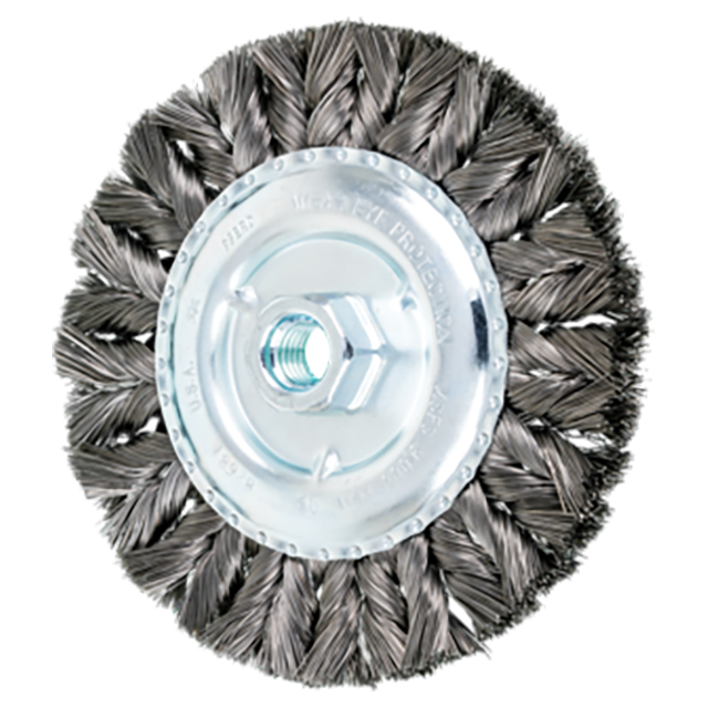 Pferd 79182681 | 82681 6" Diameter x 5/8" Width Carbon Steel Knot Wire Wheel Brush