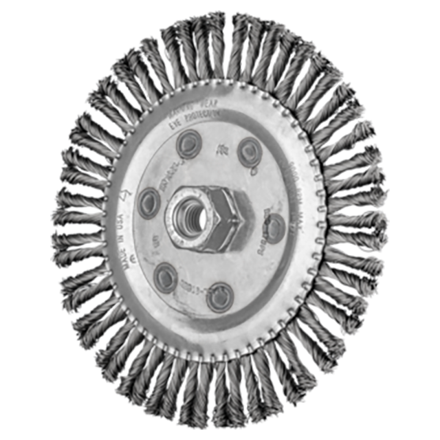 Pferd 79182700 | 82700 6-7/8" Diameter x 3/16" Width Stringer Bead Wheel Brush