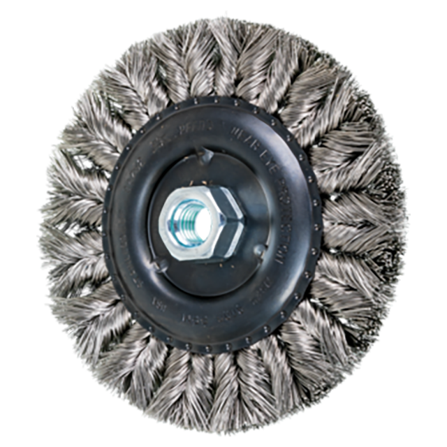 Pferd 79182752 | 82752 6" Diameter x 5/8" Width Stainless Steel Knot Wheel Brush