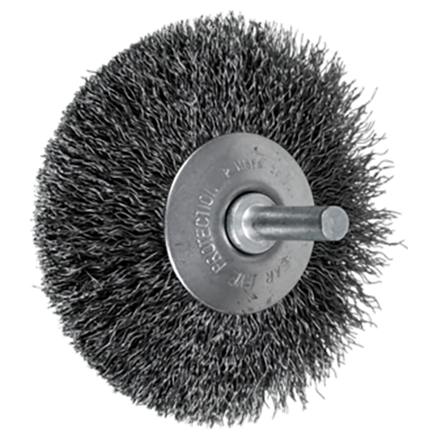 Pferd 79182862 | 82862 3" Diameter x 3/8" Width Carbon Steel Mounted Flared Cup Brush