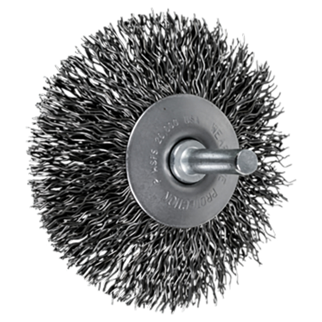 Pferd 79182864 | 82864 3" Diameter x 3/8" Width Carbon Steel Mounted Flared Cup Brush