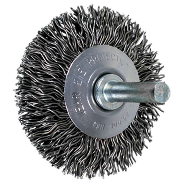 Pferd 79182879 | 82879 2" Diameter x 3/8" Width Carbon Steel Mounted Flared Cup Brush