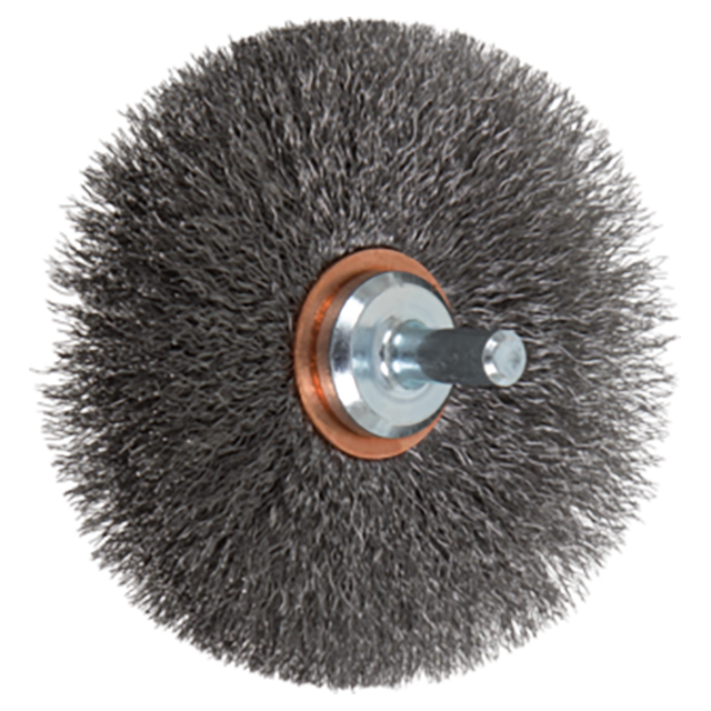 Pferd 79182897 | 82897 3" Diameter x 5/8" Width Carbon Steel Wire Wheel Brush