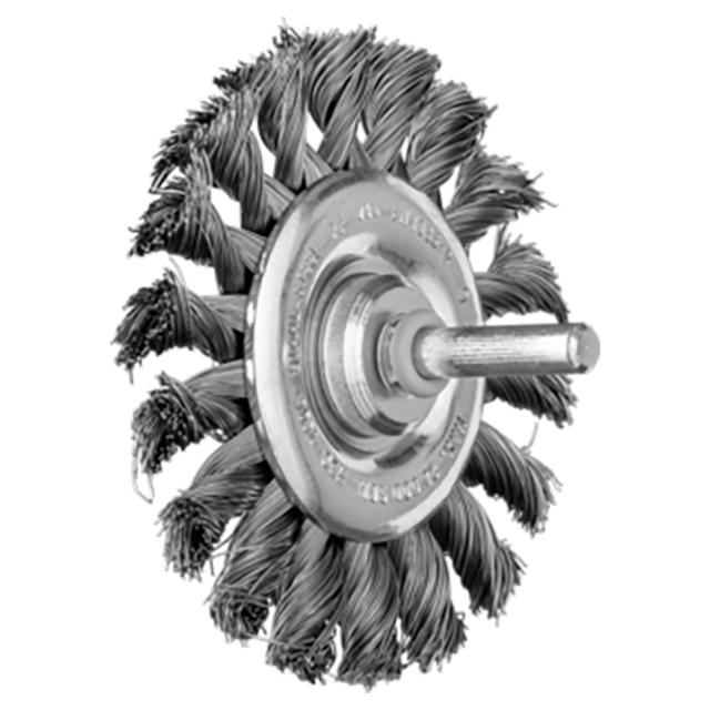 Pferd 79182916 | 82916 3" Diameter x 7/16" Width Carbon Steel Knot Wheel Brush