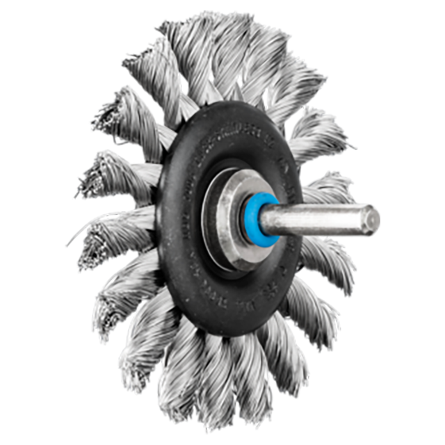 Pferd 79182921 | 82921 3" Diameter x 7/16" Width Stainless Steel Knot Wheel Brush
