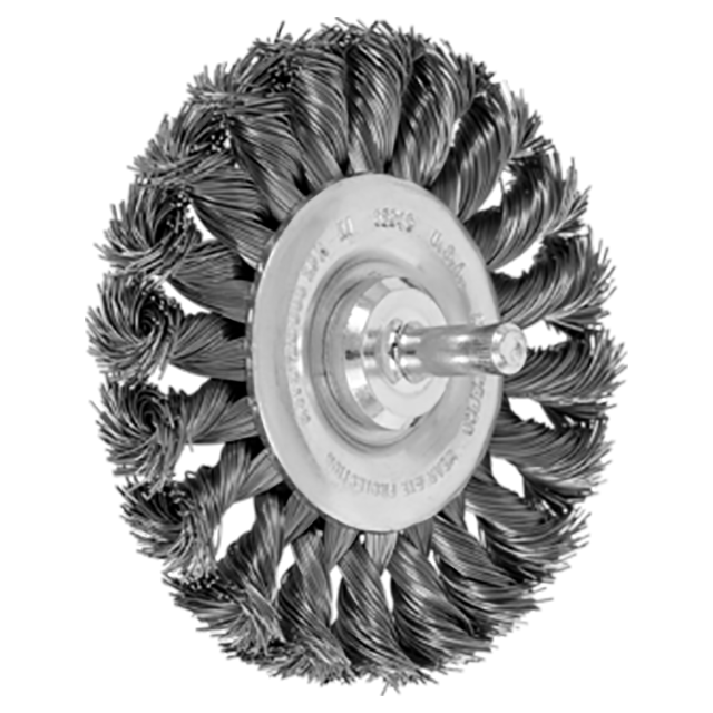Pferd 79182946 | 82946 3-1/4" Diameter x 1/2" Width Carbon Steel Knot Wheel Brush