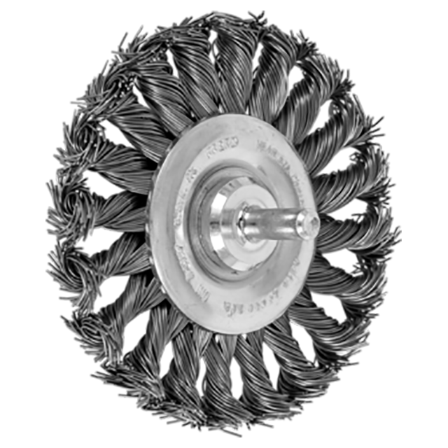 Pferd 79182947 | 82947 3-1/4" Diameter x 1/2" Width Carbon Steel Knot Wheel Brush