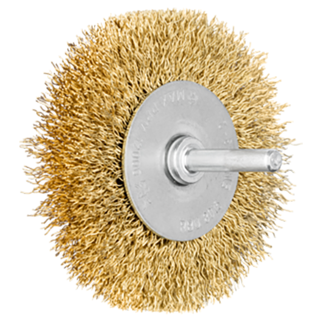 Pferd 79182954 | 82954 3" Diameter x 5/8" Width Stainless Steel Mounted Wheel Brush