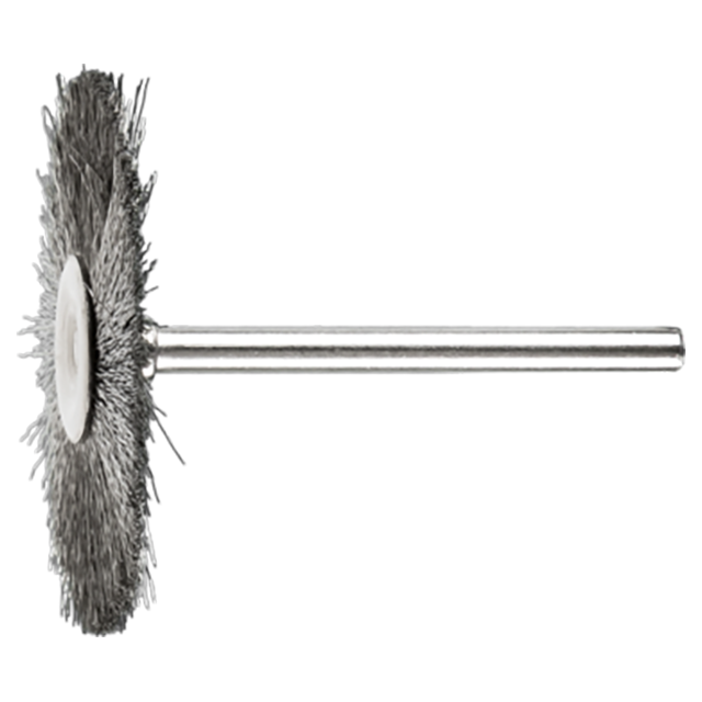 Pferd 79183213 | 83213 1-1/2" Diameter x 1/16" Width Stainless Steel Mounted Wheel Brush