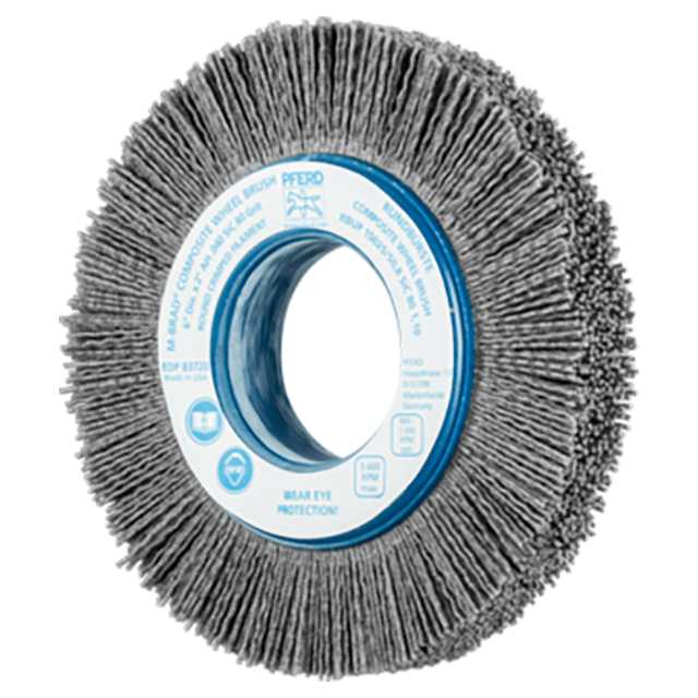 Pferd 79183720 | 83720 6" Diameter x 80 Grit Silicon Carbide Composite Wheel Brush