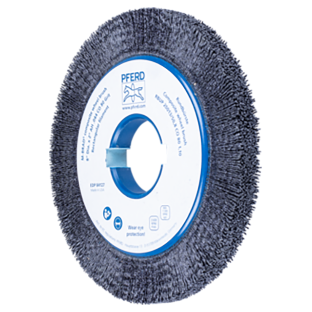 Pferd 79184127 | 84127 8" Diameter x 80 Grit Ceramic Oxide Composite Wheel Brush