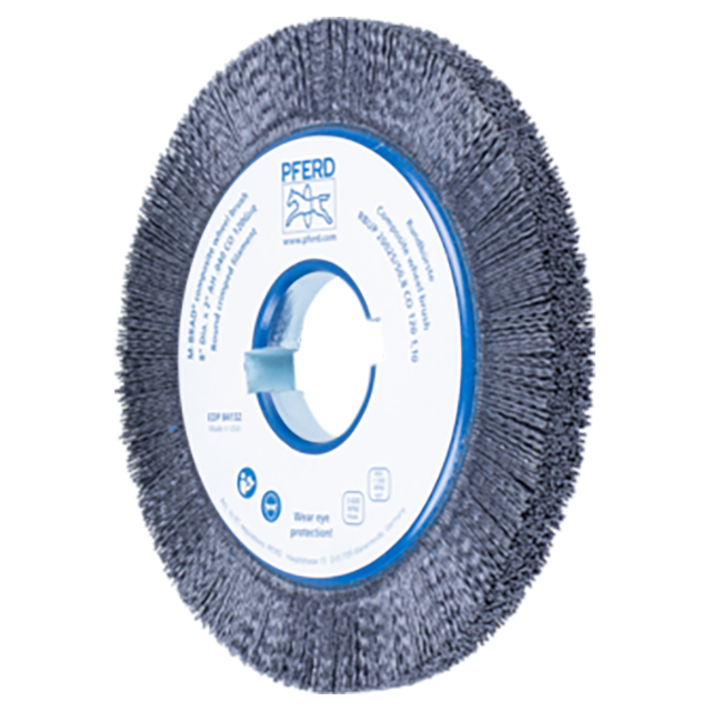 Pferd 79184132 | 84132 8" Diameter x 120 Grit Ceramic Oxide Composite Wheel Brush