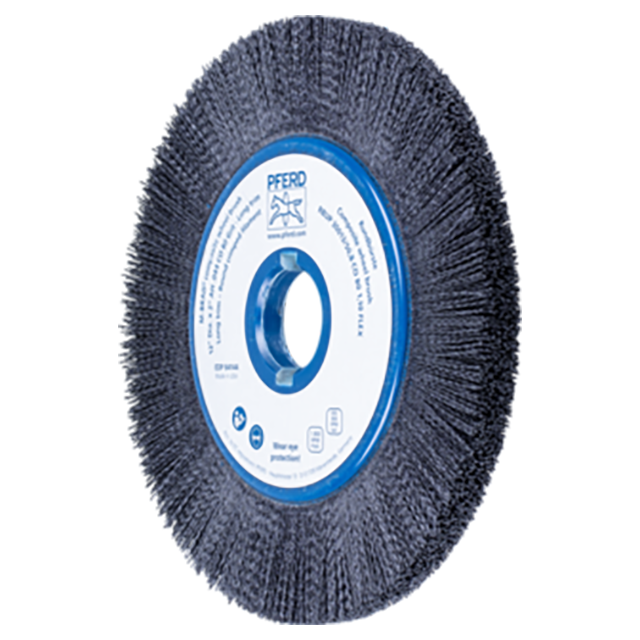 Pferd 79184144 | 84144 12" Diameter x 80 Grit Ceramic Oxide Composite Wheel Brush