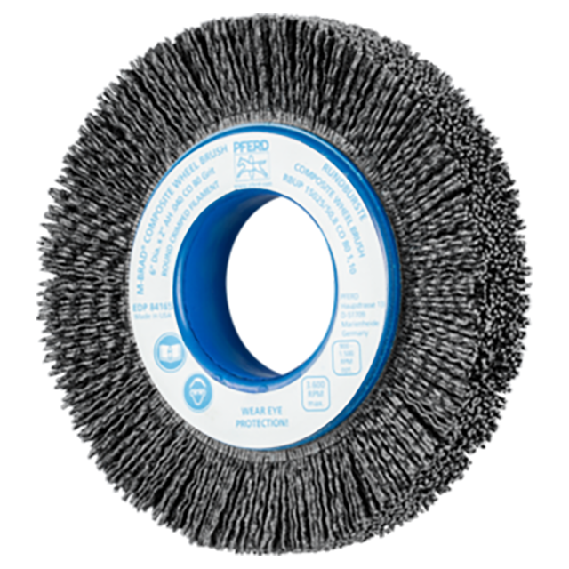 Pferd 79184165 | 84165 6" Diameter x 80 Grit Ceramic Oxide Composite Wheel Brush
