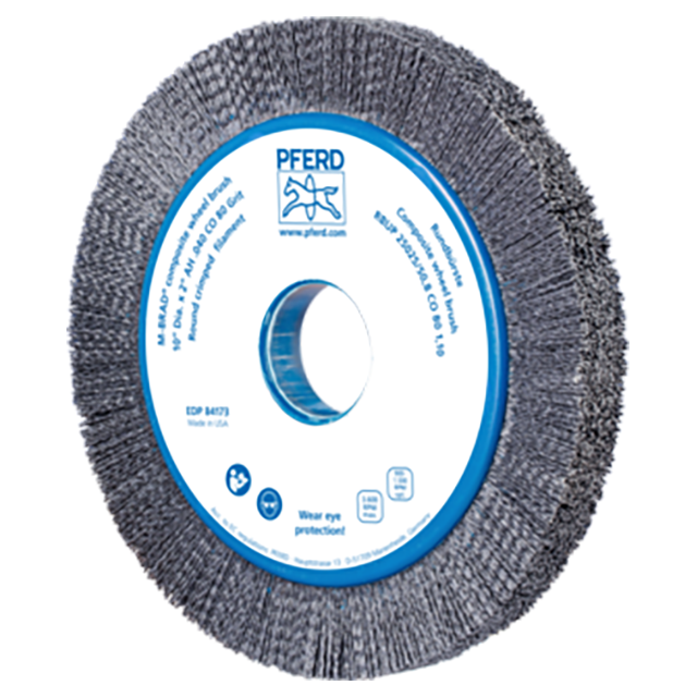 Pferd 79184173 | 84173 10" Diameter x 80 Grit Ceramic Oxide Composite Wheel Brush