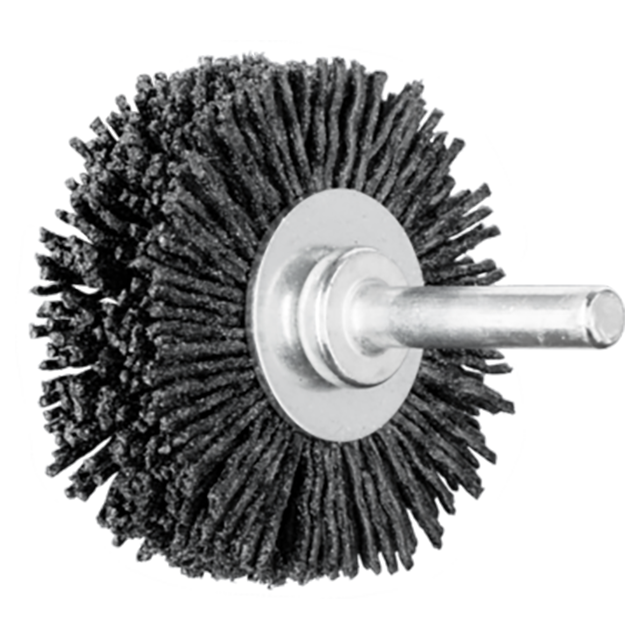 Pferd 79184201 | 84201 2" Diameter x 120 Grit Ceramic Oxide Mounted Wheel Brush