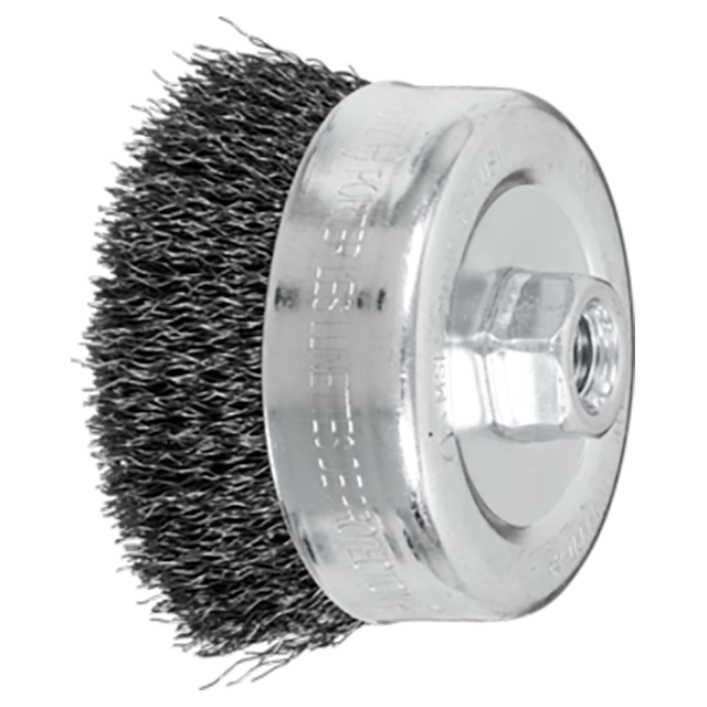 Pferd 79184742 | 82510P 4" Diameter x 1-1/4" Length Carbon Steel Cup Brush