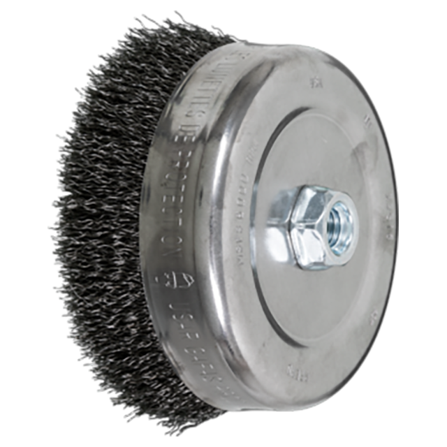Pferd 79184759 | 82516P 6" Diameter x 1-3/8" Length Carbon Steel Cup Brush