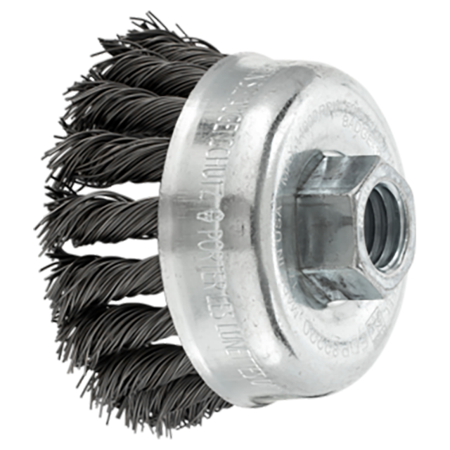 Pferd 79184906 | 82220P 2-3/4" Diameter x 5/8-11" Thread Carbon Steel Cup Brush