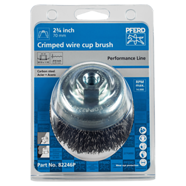 Pferd 79184915 | 82246P 2-3/4" Diameter x 7/8" Length Carbon Steel Cup Brush
