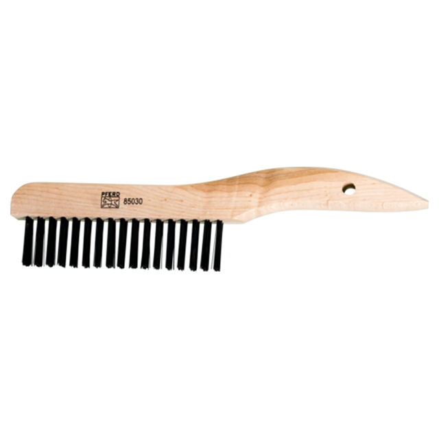 Pferd 79185030 | 85030 10" OAL x 5" Width Carbon Steel Shoe Handle Scratch Brush
