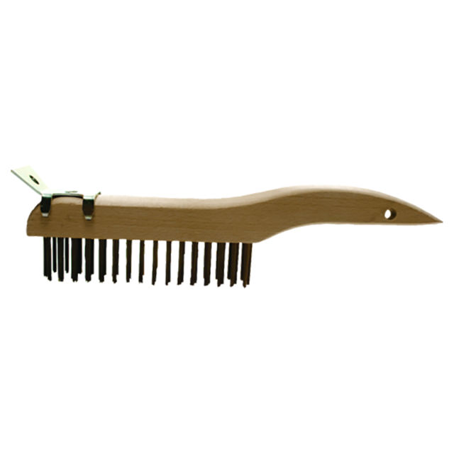 Pferd 79185034 | 85034 10-1/4" OAL x 5" Width Carbon Steel Shoe Handle Scratch Brush