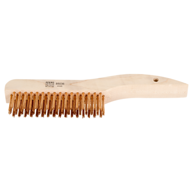Pferd 79185036 | 85036 10-1/4" OAL x 5" Width Brass Shoe Handle Scratch Brush