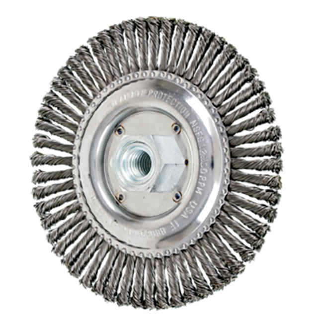 Pferd 79188029 | 88029 6" Diameter x 3/16" Width Carbon Steel Stringer Bead Wheel Brush