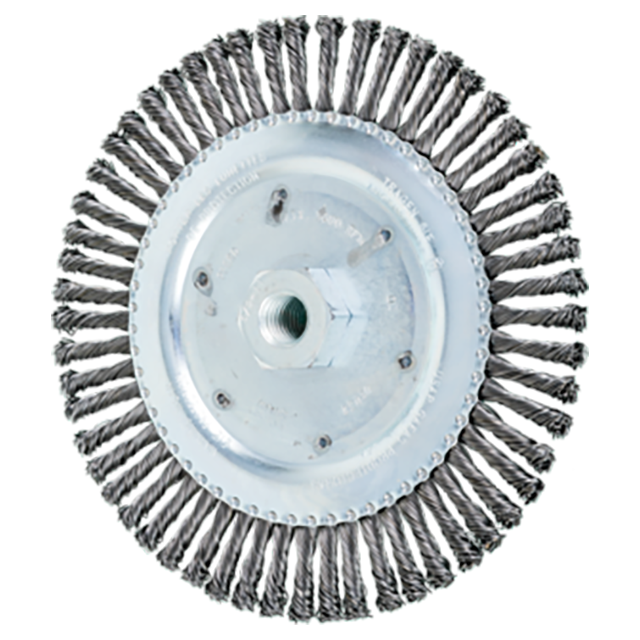 Pferd 79188032 | 88032 6-7/8" Diameter x 3/16" Width Carbon Steel Stringer Bead Wheel Brush