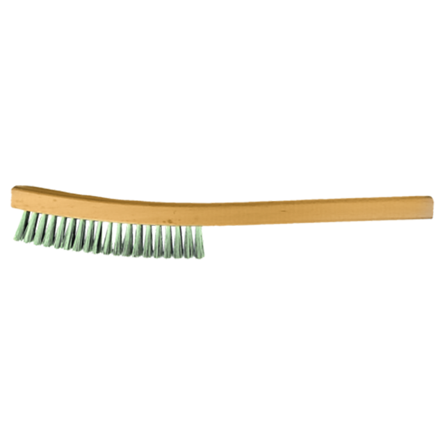 Pferd 79189546 | 89546 13" OAL x 5-1/2" Width Stainless Steel Curved Handle Platers Brush