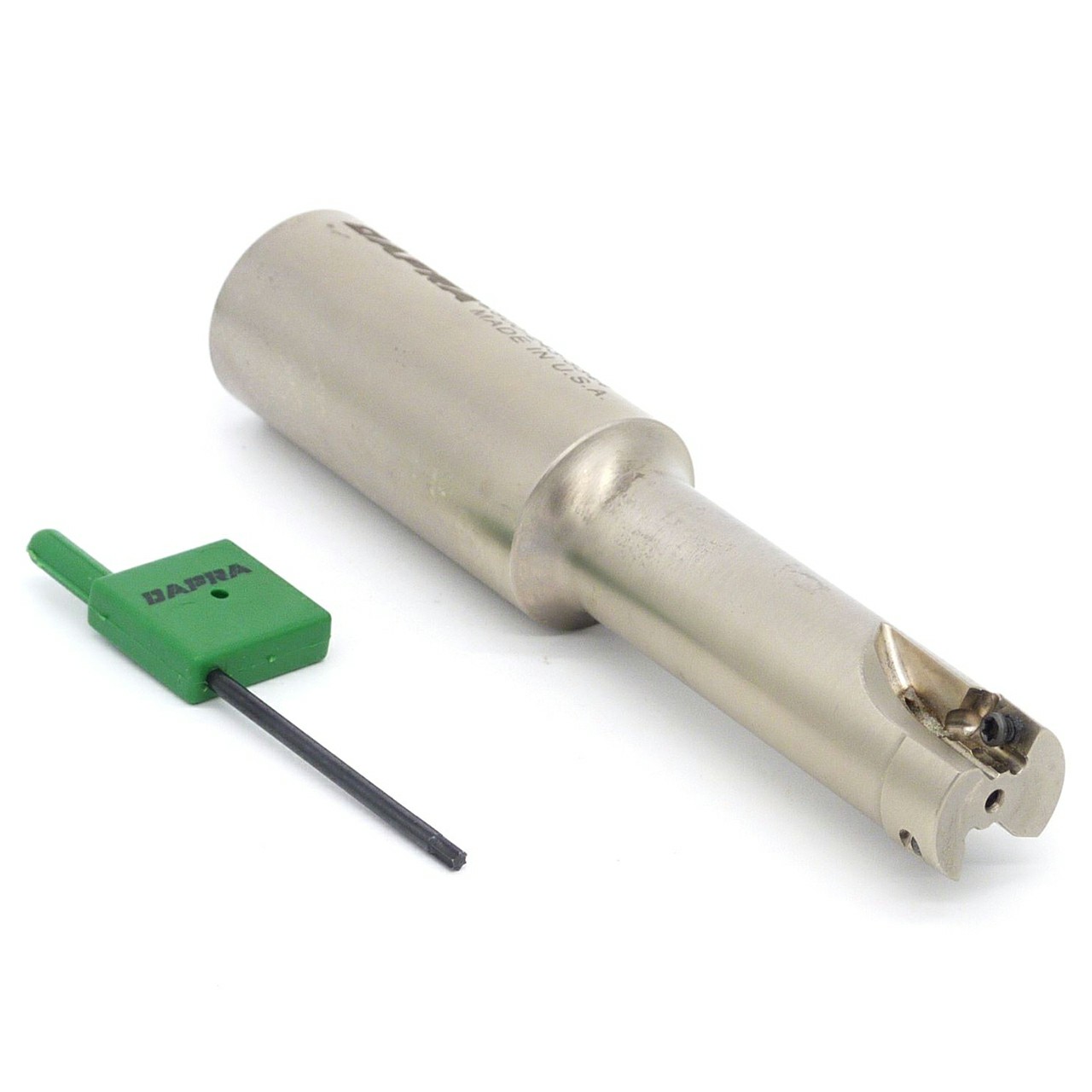 Dapra 20700C | CC-SSER0750-2500-R35-2C 0.750" Diameter x 10.00mm Insert Size x 4.780" OAL 2 Edge Carbide Core Square Shoulder End Mill