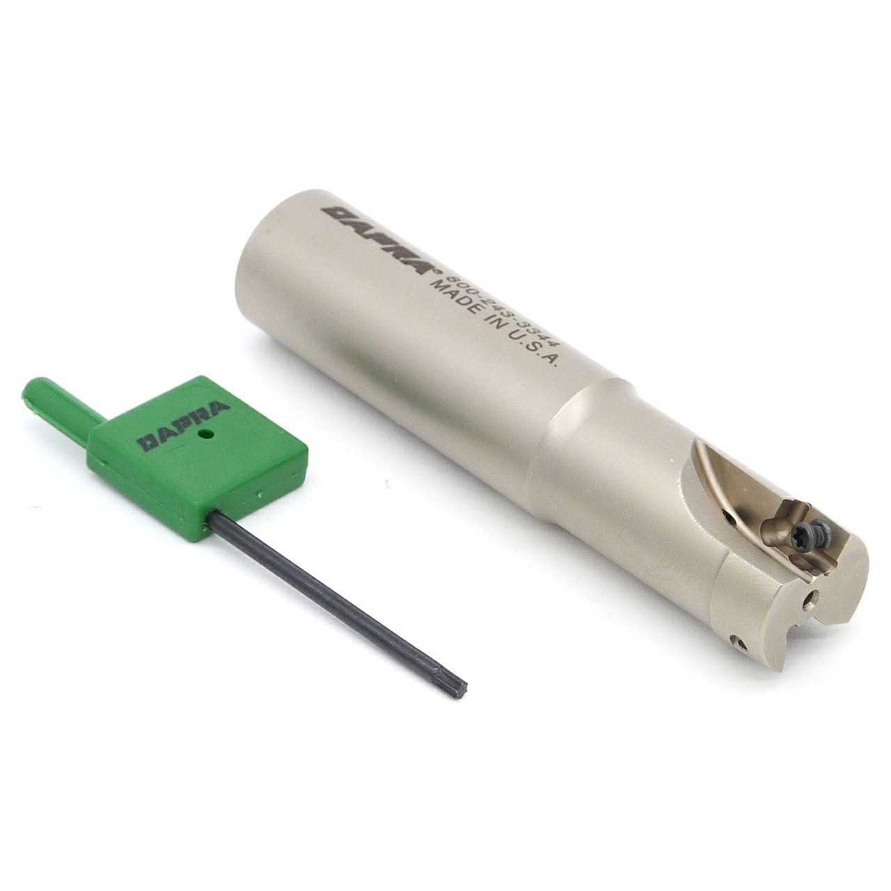 Dapra 20070 | SSEM0750-0750-R35-2C 0.750" Diameter x 10.00mm Insert Size x 3.500" OAL 2 Edge Steel Square Shoulder End Mill