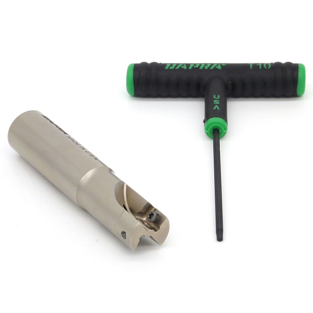 Dapra 20105 | SSEM0750-0750-R45-2C 0.750" Diameter x 12.00mm Insert Size x 3.500" OAL 2 Edge Steel Square Shoulder End Mill