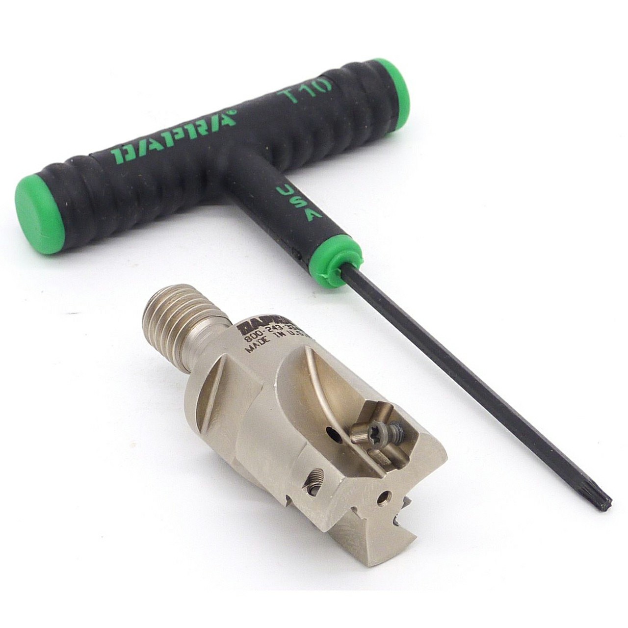 Dapra 22407 | SSEM1000-MOD-R45-3C 1.000" Diameter x 12.00mm Size x M12 Thread 3 Edge Square Shoulder Modular Head