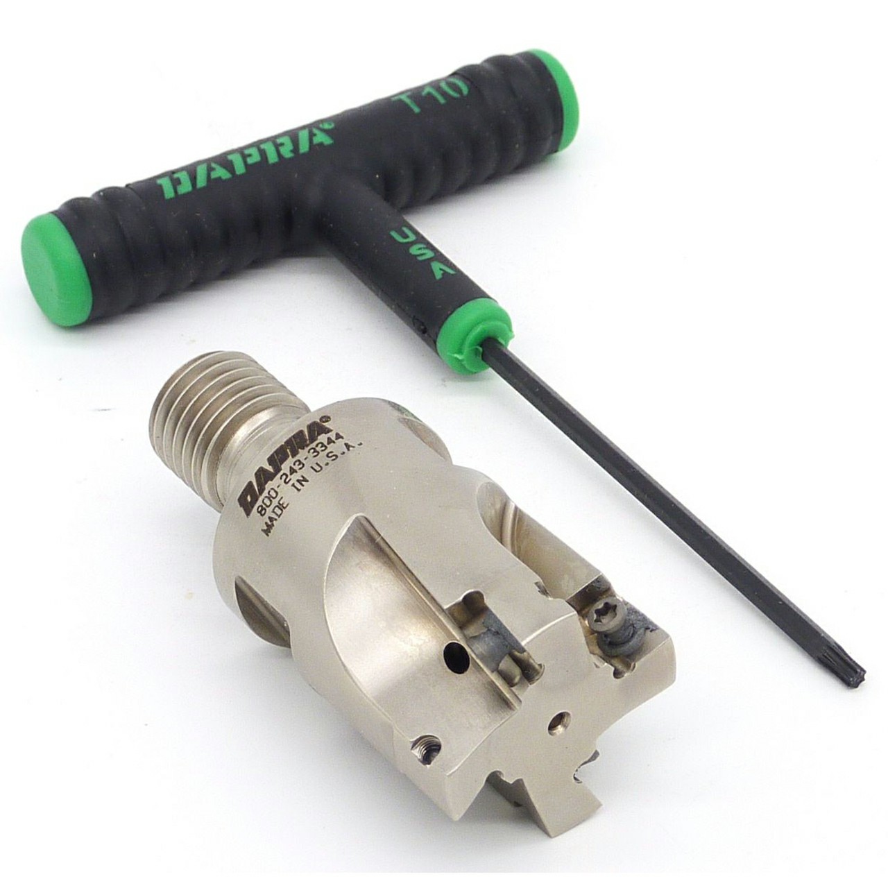 Dapra 22415 | SSEM1250-MOD-R45-4C 1.250" Diameter x 12.00mm Size x M16 Thread 4 Edge Square Shoulder Modular Head