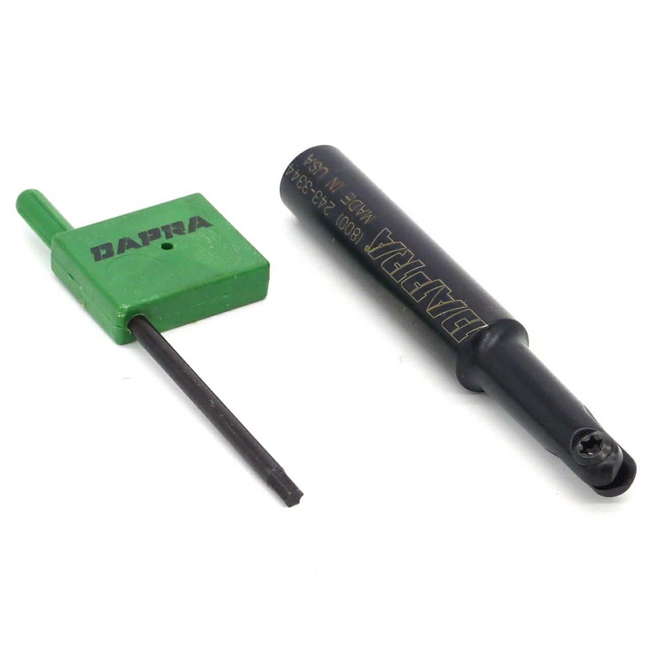 Dapra 40010 | BNEM-0375-3500-OS 0.500" Diameter x 3.500" OAL 2 Edge Steel Ball Nose End Mill