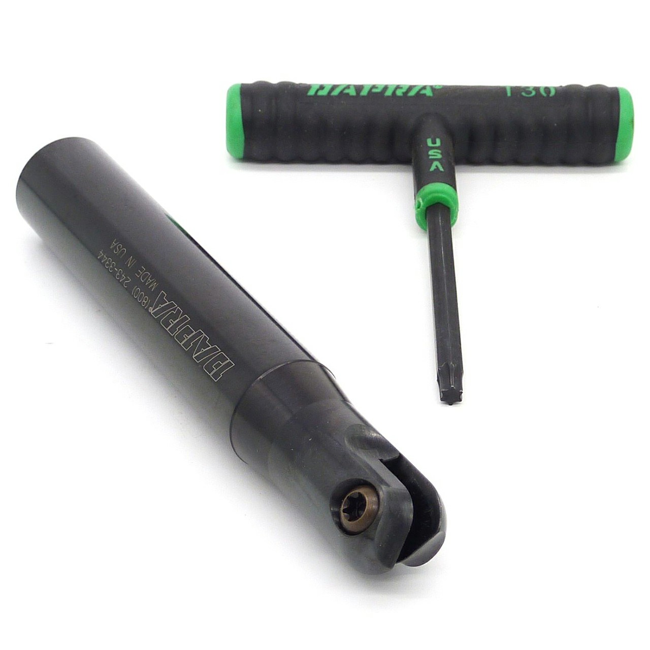 Dapra 40590 | CC-BNEM-1000-6250-SS 1.000" Diameter x 6.250" OAL 2 Edge Carbide Core Ball Nose End Mill