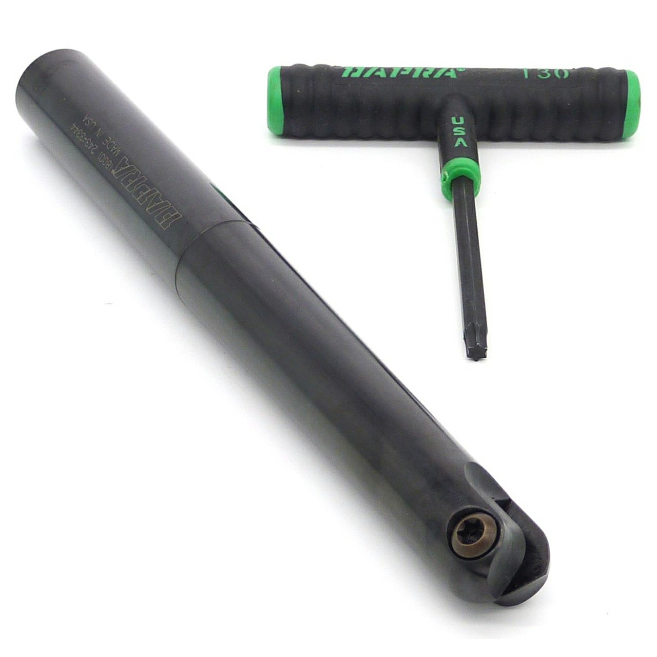 Dapra 40610 | CC-BNEM-1000-9000-SS 1.000" Diameter x 9.000" OAL 2 Edge Carbide Core Ball Nose End Mill