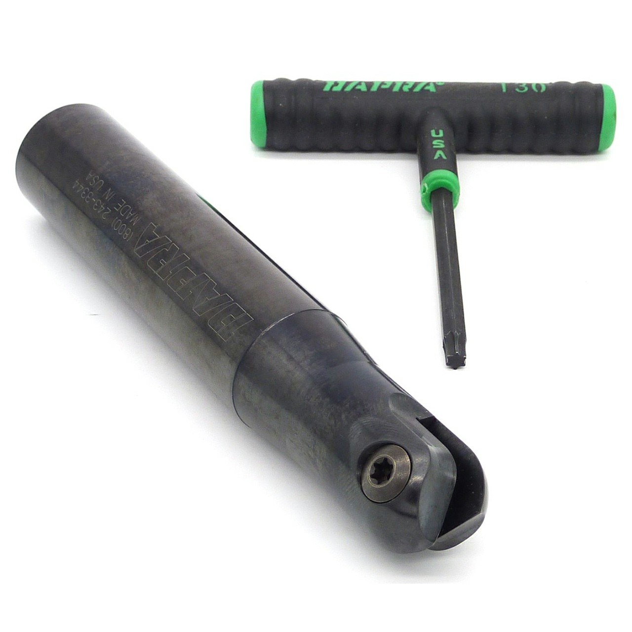 Dapra 40620 | CC-BNEM-1250-7000-SS 1.250" Diameter x 7.000" OAL 2 Edge Carbide Core Ball Nose End Mill